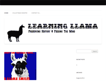 Tablet Screenshot of learningllama.com